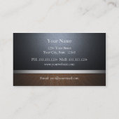 Carte de visite moderne sol et mur (Dos)