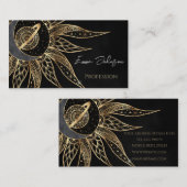 Carte De Visite Moderne Soleil Lune Planète Universe Mandala (Devant / Derrière)