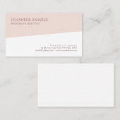 Carte De Visite Moderne Sophistiqué Simple Modèle professionnel (Devant / Derrière)