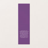 Carte De Visite Moderne Sophistiqué / Violet (Intérieur déplié)