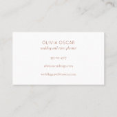 Carte De Visite Moderne Sun Stars Terracotta Lines Unique Design (Dos)