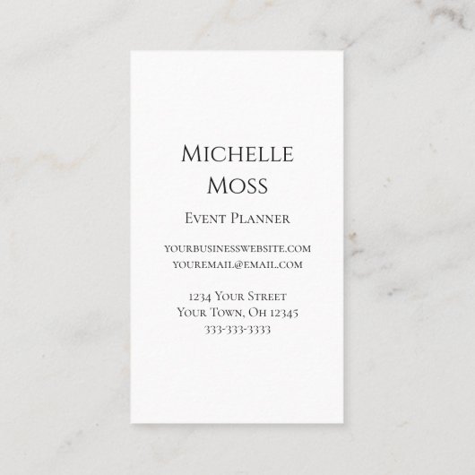 Carte De Visite Moderne Sunflower Boho Planificateur d'événements  (Dos)