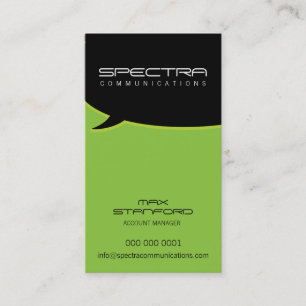 CARTE DE VISITE MODERNE :: talk bulle 9P