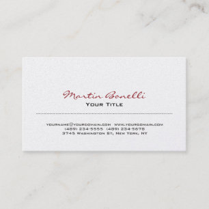Carte de visite moderne tendance