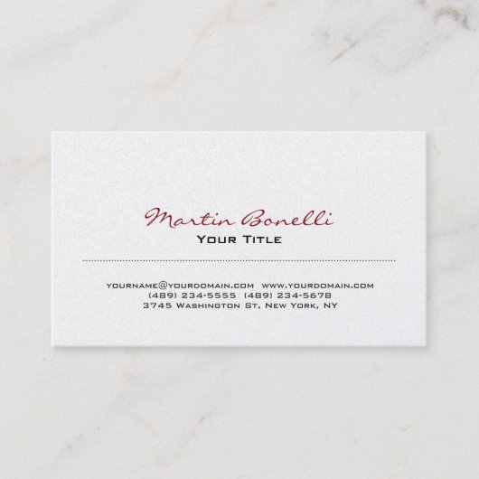 Carte de visite moderne tendance (Devant)