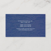 Carte De Visite Moderne tendance Bleu élégant (Dos)