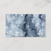 Carte De Visite Moderne tendance Blue Celestite Crystal Agate Geod (Devant)