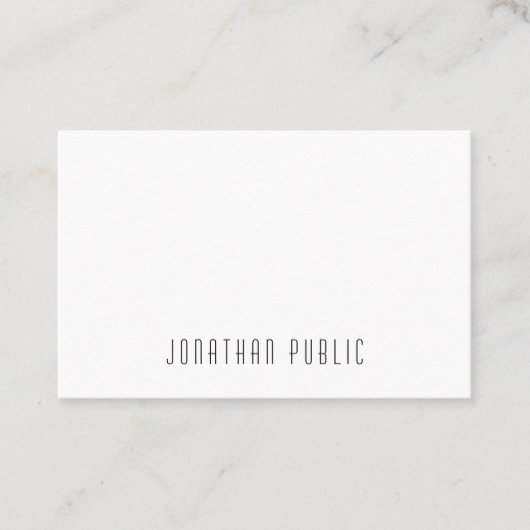 Carte De Visite Moderne tendance Créatif Simple Design Professionn (Devant)