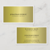 Carte De Visite Moderne tendance Design élégant Luxe Plastique (Devant / Derrière)