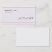 Carte De Visite Moderne tendance, élégant, couleur élégante, éléga (Devant / Derrière)