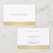 Carte De Visite Moderne tendance Elegant Or Simple Design Modèle (Devant / Derrière)