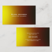 Carte De Visite Moderne tendance élégant rouge jaune (Devant / Derrière)