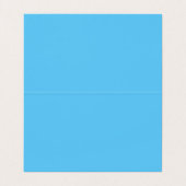 Carte De Visite Moderne tendance Élégant Simple Blue Manager (Intérieur déplié)