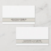 Carte De Visite Moderne tendance Élégant Simple Chic Professionnel (Devant / Derrière)
