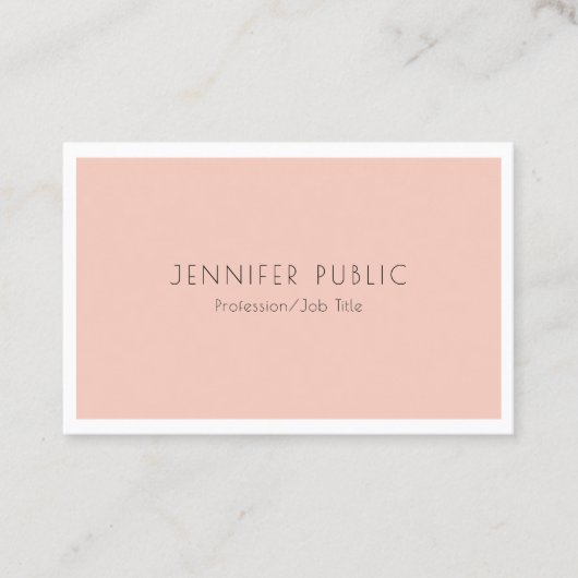 Carte De Visite Moderne tendance Élégant Simple Design Modèle (Devant)