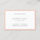 Carte De Visite Moderne tendance Élégant Simple Design Modèle (Dos)