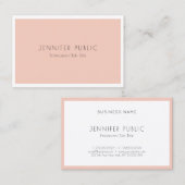 Carte De Visite Moderne tendance Élégant Simple Design Modèle (Devant / Derrière)