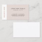 Carte De Visite Moderne tendance Élégant Simple Modèle (Devant / Derrière)