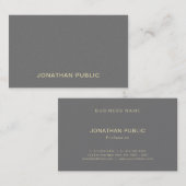 Carte De Visite Moderne tendance Élégant Simple Professionnel Luxe (Devant / Derrière)