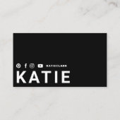 Carte De Visite Moderne tendance en ligne Personal Trainer Fitness (Dos)