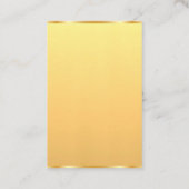 Carte De Visite Moderne tendance Faux Gold Elégant Simple Modèle (Dos)