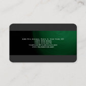 Carte De Visite Moderne tendance Green Grey Unique tendance Creati (Dos)