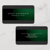 Carte De Visite Moderne tendance Green Grey Unique tendance Creati (Devant / Derrière)