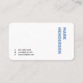 Carte De Visite Moderne tendance Minimal Blue (Devant)