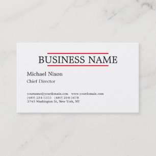 Carte De Visite Moderne tendance minimaliste minimaliste
