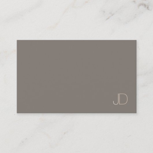 Carte De Visite Moderne tendance Monogram simple professionnel (Devant)