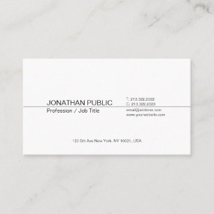 Carte De Visite Moderne tendance Professionnel Élégant minimaliste