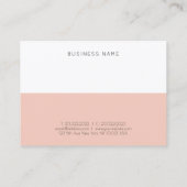 Carte De Visite Moderne tendance Professionnel Simple Modèle éléga (Dos)