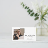 Carte De Visite Moderne tendance Simple 4 Photos Photographe (Debout devant)