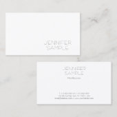 Carte De Visite Moderne tendance Simple élégant Modèle professionn (Devant / Derrière)