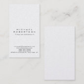 Carte de visite moderne tendance simple propre élé (Devant / Derrière)