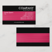 Carte De Visite Moderne - Texture de Crimson Brossé (Devant / Derrière)