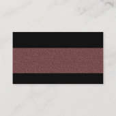 Carte De Visite Moderne - texture de relief par brun (Dos)