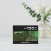 Carte De Visite Moderne - Texture Vert Bouteille (Debout devant)
