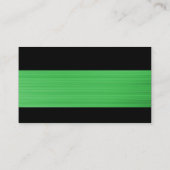 Carte De Visite Moderne - Texture verte brossée (Dos)