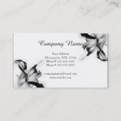 Carte de visite moderne Tiger Lily (Dos)