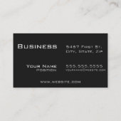 Carte De Visite Moderne tout le No.1 noir (Dos)