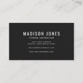 Carte De Visite Moderne Trois Photo Espace Forme De Formateur Pers (Dos)