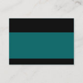 Carte De Visite Moderne - Turquoise (Dos)