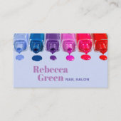 Carte De Visite Moderne vernis à ongles manucure salon à ongles (Devant)