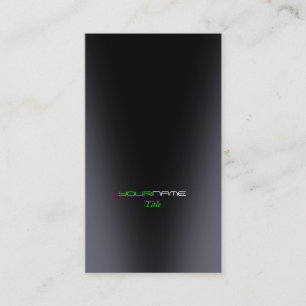 Carte De Visite Moderne vert