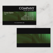 Carte De Visite Moderne - vert de bouteille (Devant / Derrière)