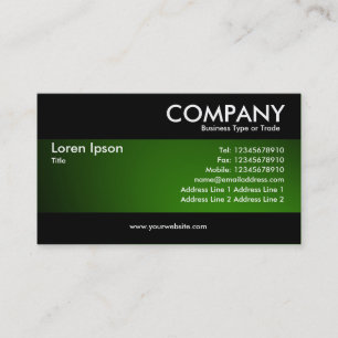 Carte De Visite Moderne - Vert éclatant