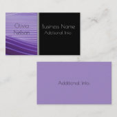 Carte de visite moderne vert rayures 3 (Devant / Derrière)