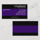 Carte De Visite Moderne - Violet foncé (Devant / Derrière)