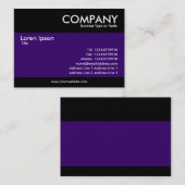 Carte De Visite Moderne - Violet foncé (Devant / Derrière)